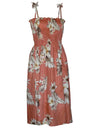 Lanai Smock Top Sleeves Midi Hawaiian Dress