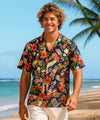 Islander short Sleeves Cotton Aloha Friday Shirt Navy