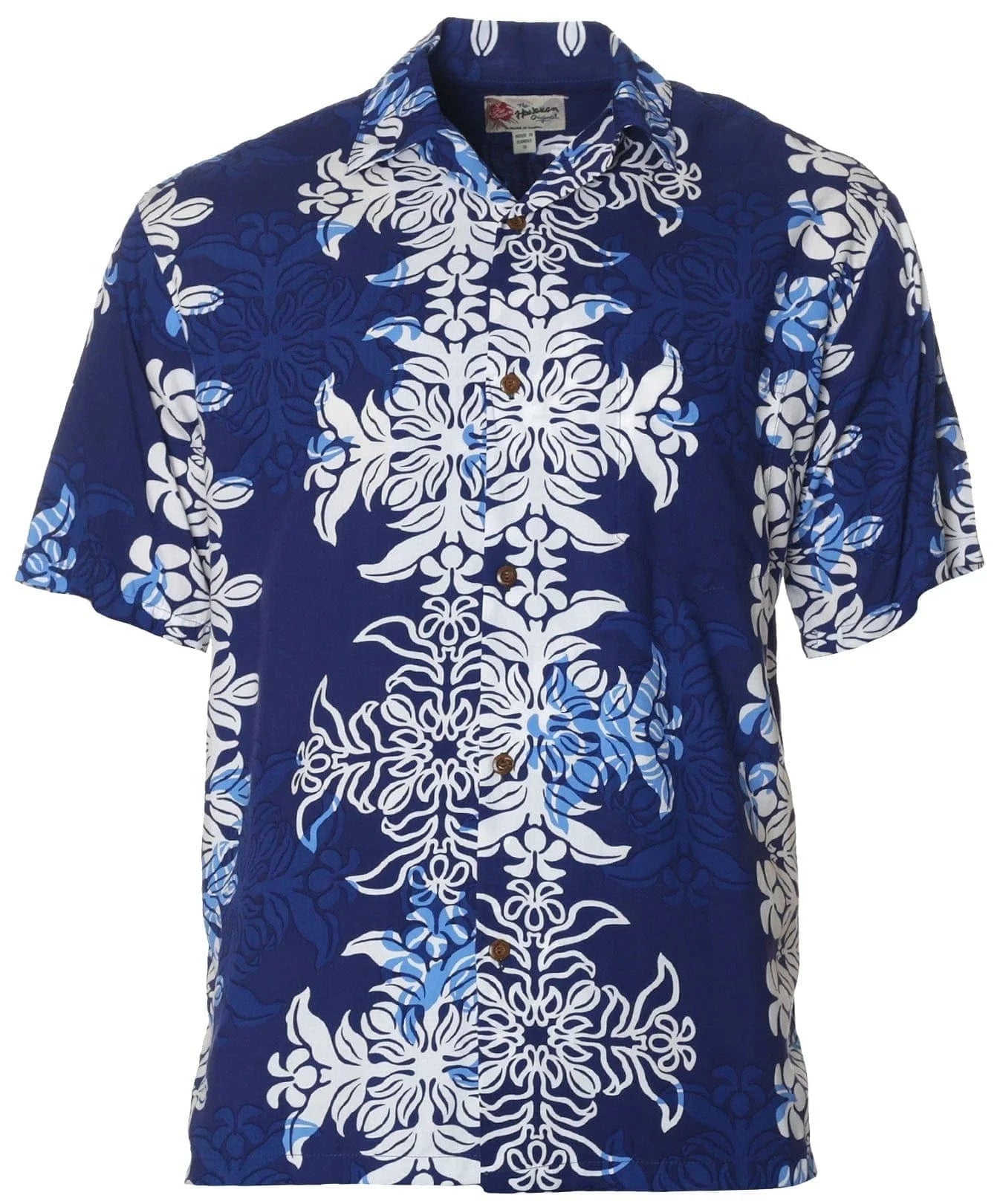 Short Sleeves Aloha Panel Men Shirt