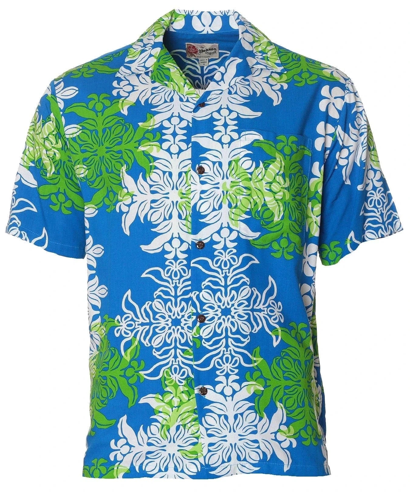 Short Sleeves Aloha Panel Men Shirt