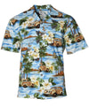 Short Sleeves Island Woody Men's Aloha Shirt