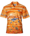 Ocean Aloha Border Print Hawaiian Shirt
