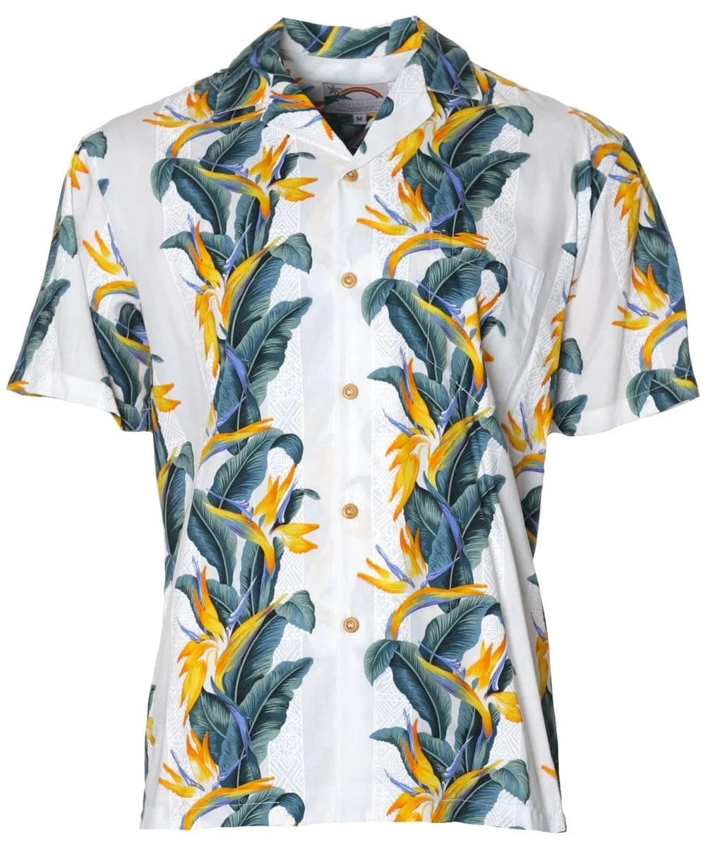 Birds of Paradise Panel Aloha Shirt