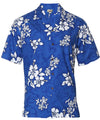 Hibiscus White Cotton Hawaiian Aloha Shirt
