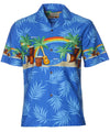 Short Sleeve Happy Aloha Men's Border Hawaiian Shirt