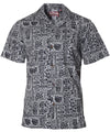 Tribal Tapa Cotton Poplin Hawaiian Shirt