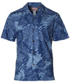 Short Sleeves Monstera Cotton Poplin Men's Shirt