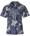 Short Sleeves Monstera Cotton Poplin Men's Shirt