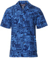Tapa Short Sleeves Tribal Men's Aloha Shirt