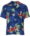 Birds of Paradise Black Rayon Aloha Shirt