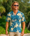 Rayon Orchids Men's Aloha Shirt Slate
