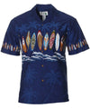 Border Chest Surfboards Hawaiian Shirt