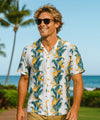 Birds of Paradise Panel Aloha Shirt White