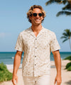 Molokini Short sleeves Cotton Aloha Shirt Beige