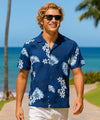 Kuleana Short Sleeves Men Aloha Shirt Navy