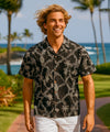 Leis of Aloha Cotton Men's Shirt Gray