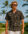 Leis of Aloha Cotton Men's Shirt Black