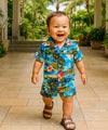 Boy's Toddler Shirt and Short Cabana Set Navy