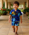 Shirt and Short Toddler Boy's Cabana Set Navy