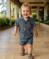 Tapa Toddler Boy's Cabana Surfer Set Black