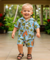 Toddler Boy's Surf Aloha Cabana Set Blue