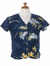Bamboo Paradise V-Neck Women Hawaiian Blouse