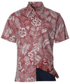 Pineapple Button Up Reverse Print Men's Aloha Shirt