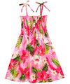 Girls Tropical Spaghetti Hawaiian Dress