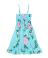 Ruffle Girls Spaghetti Smock Hawaiian Dress