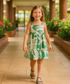 Pineapples Aloha Baby Girl Dress Sage