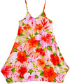 V-Neck Pull Over Girls Dress with Scarf Hem