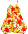 V-Neck Pull Over Girls Dress with Scarf Hem