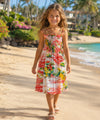 Pali Girls Smock Top Rayon Dress Coral