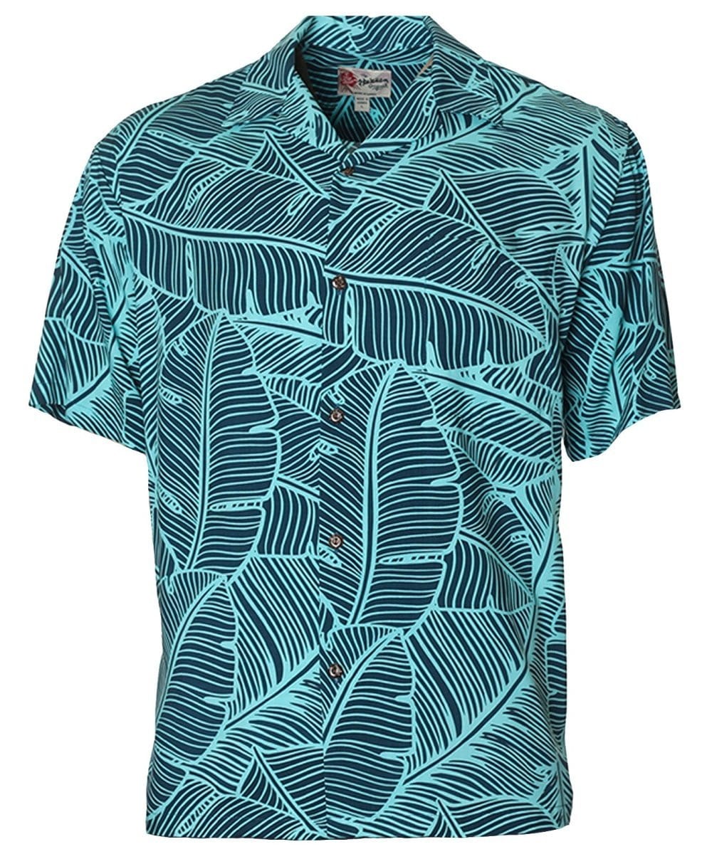 Banana Leaves Rayon Men's Aloha Shirt