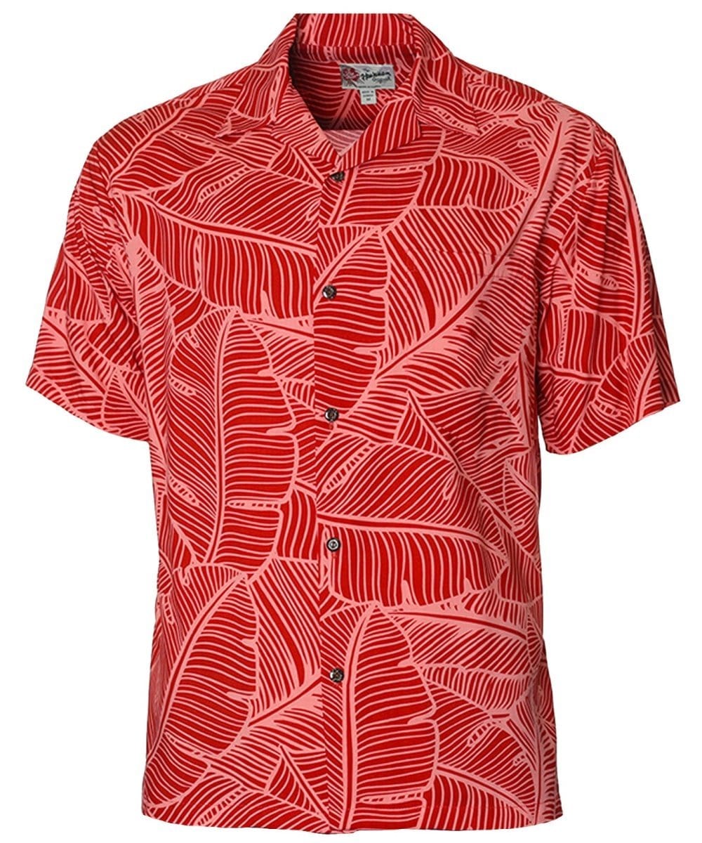 Banana Leaves Rayon Men's Aloha Shirt