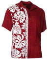 Prince Kuhio Burgundy Rayon Hawaiian Shirt
