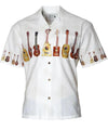 Short Sleeve Ukuleles Border Hawaiian Shirt