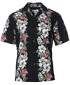Hibiscus Panel Cotton Hawaiian Shirt