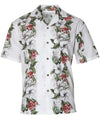 Hibiscus Panel Cotton Hawaiian Shirt
