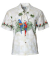 Parrots Men's Cotton Border Print Hawaiian Shirt