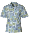 Tapa Tribal Men's Cotton Aloha Shirt
