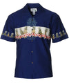 Pineapples Chest Border Aloha Shirt
