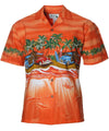 Woody Surf Chest Border Aloha Shirt