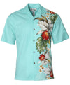 Orchids Side Panel Cotton Men's Aloha Shirt