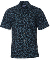Short Sleeves Button-Up Hibiscus Aloha Shirt Button-Up Dress Shirt
