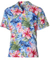 Hibiscus Men's Rayon Hawaiian Aloha Shirt