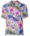 Hibiscus Men's Rayon Hawaiian Aloha Shirt