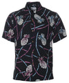 Open Collar Retro Pineapple Bamboo Rayon Shirt