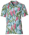 Short Sleeve Ginger Rayon Men's Shirt Aqua