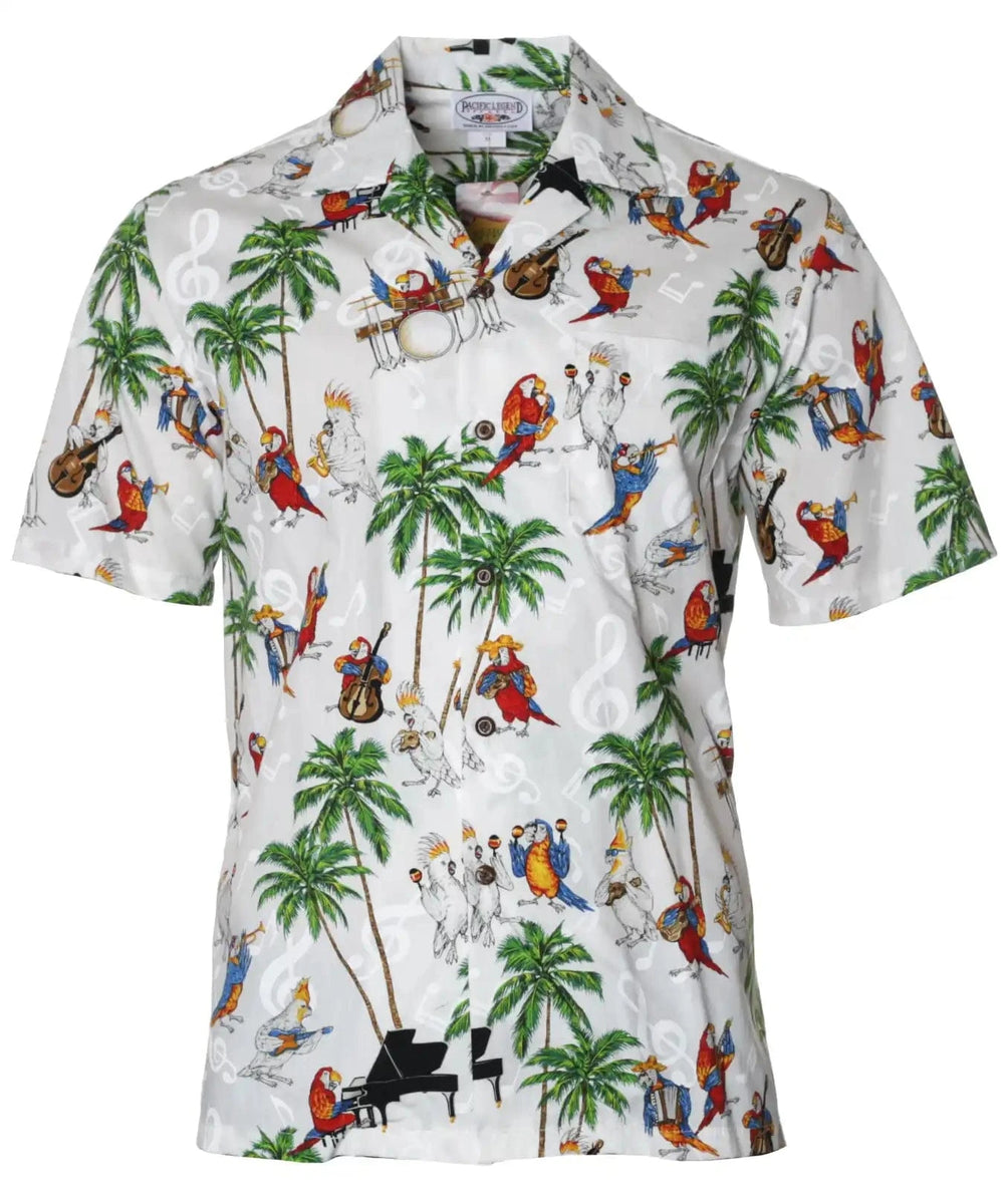 Island Paradise Cotton Aloha Hawaiian Shirt